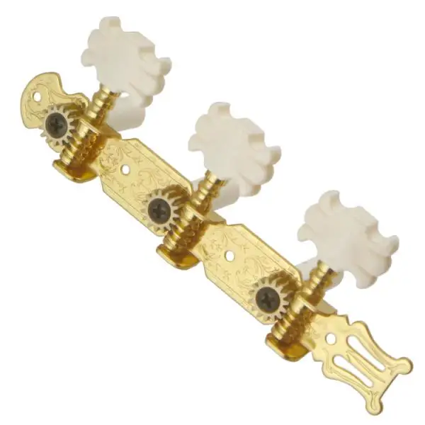 3Inline String Tuning Peg Tuners Machine Heads for Classic Guitars Parts Golden 3R3L
