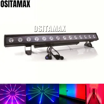 

RGBWA LED Wash Light 14x12w 5IN1 Outdoor LED Wall Washer Floodlight Single LED Control Lamp DMX Bar IP65 Wall Washer Lights
