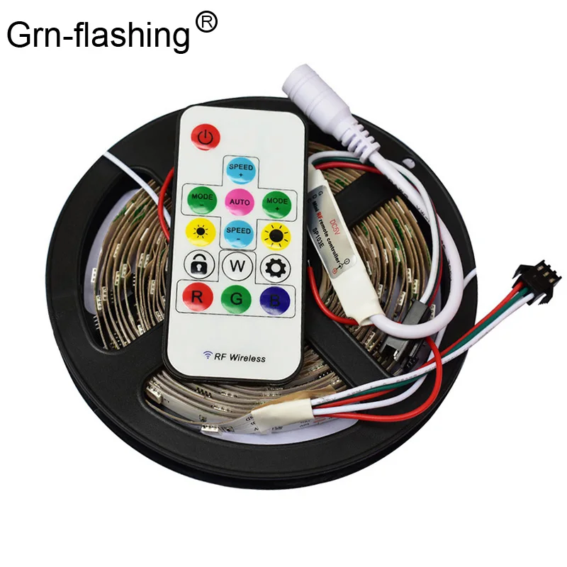 Пиксельная Светодиодная лента WS2811 2811 ic 5050 SMD 5 м 12 В постоянного тока 30