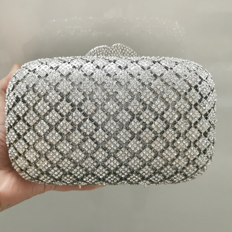 

WHTUOHENG серебряные/Золотые 3 цвета Вечерние Стразы с бриллиантами роскошные высококачественные металлические сумки Свадебные Сумки-клатчи с кристаллами