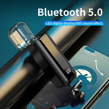 

M-A8 TWS wireless single ear 5.0 earphones, with 1200MAH charging box, suitable for all smart phones, waterproof earphones