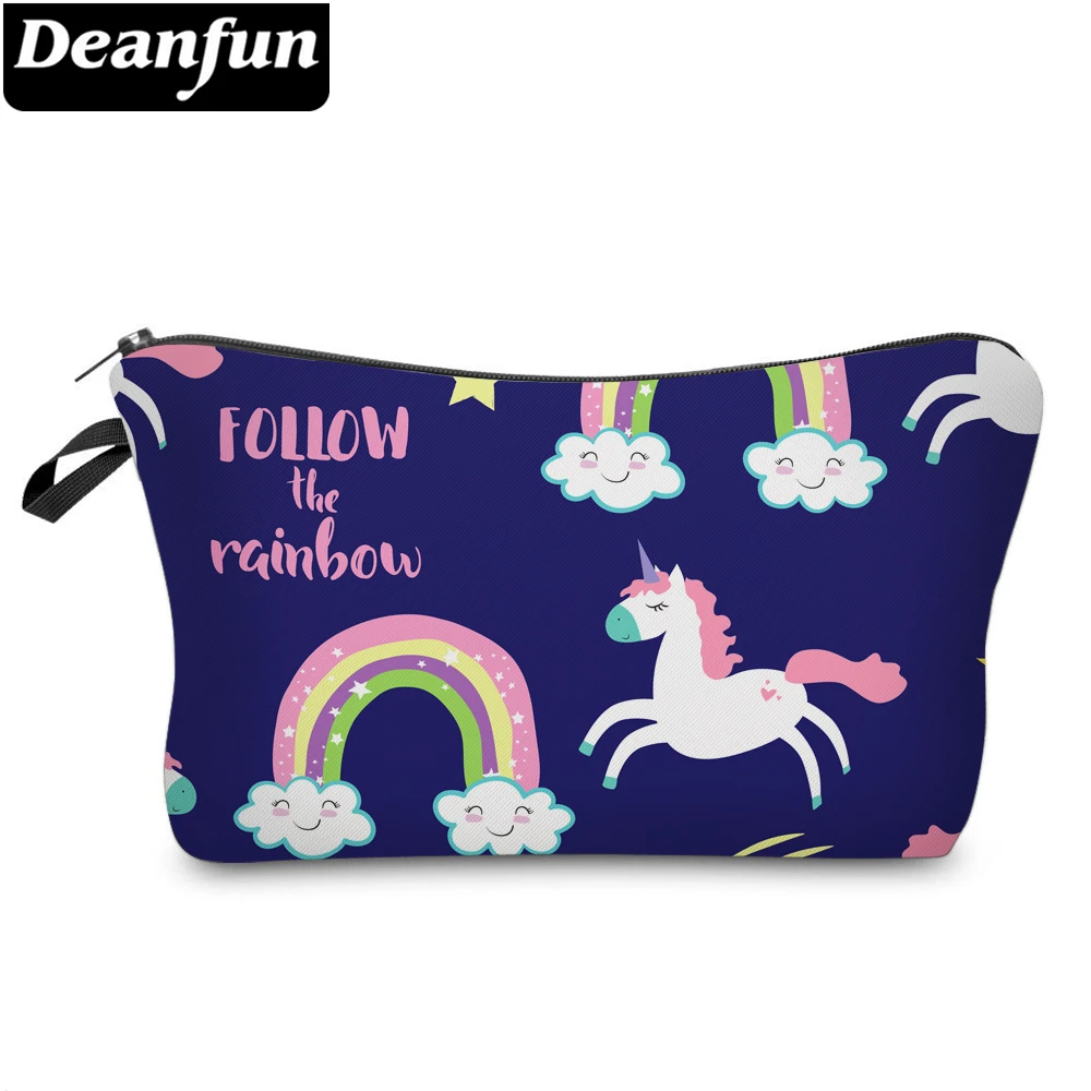 Deanfun облако сердце водонепроницаемый радуга звезда Единорог косметичка темно-синие маленькие косметички подарок 51603