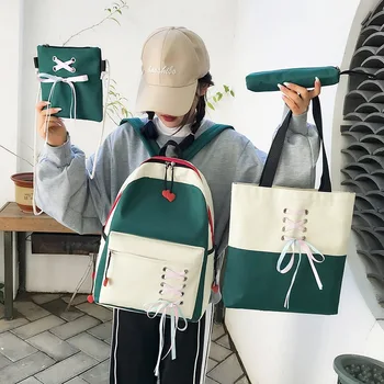 

Schoolbag female high school forest department campus trend cute wind tooling schoolbag female cool lace trend