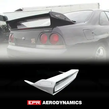 

For Nissan R33 Skyline GTR OE Style FRP Fiber Black or Grey Unpainted Rear Spoiler Wing Exterior Body accessories kits