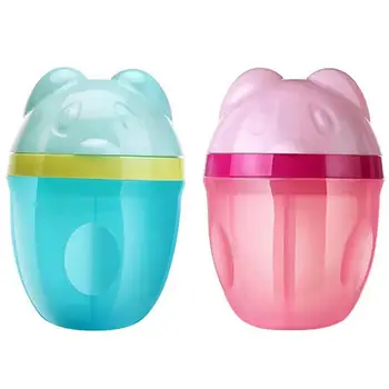 

2pcs Large Capacity Baby Milk Powder Box Multilayer Cartoon Baby Food Snacks Storage Container Baby Feeding Accessories