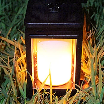 

LED Flame Lantern Lamps Simulated Fireplace Courtyard Room Decor Flame Effect Light Bulb Wind Light Home Vintage