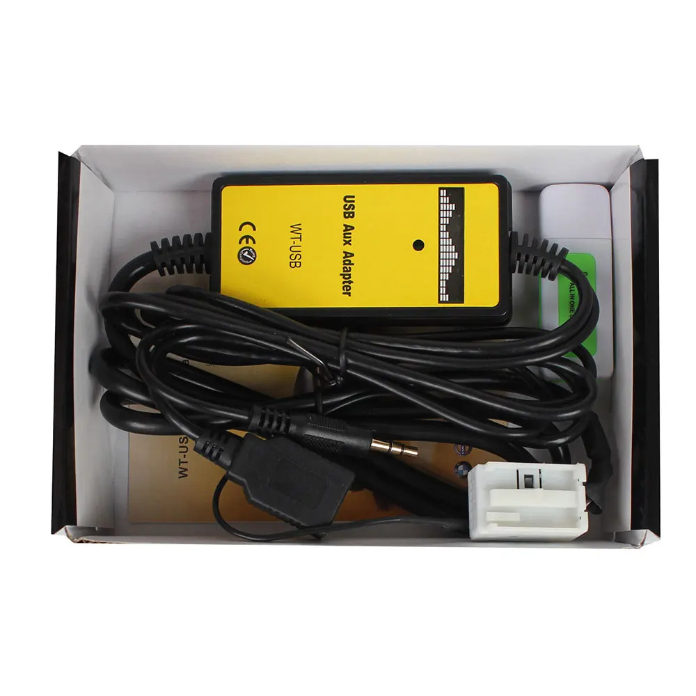 VEHEMO USB SD 3,5 мм вход AUX Автомобильный MP3 музыкальный адаптер CD чейнджер аудио адаптер 12Pin для VW для Audi для Skoda Quadlock