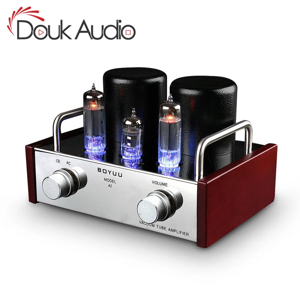 Вакуумный трубный усилитель Douk Audio Mini 6P14 и EL84 HiFi одинарный встроенный