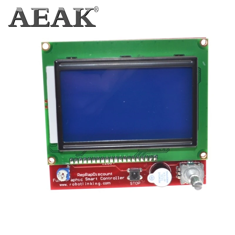 AEAK 3D принтер умный контроллер RAMPS 1,4 lcd 12864 lcd панель управления синий экран