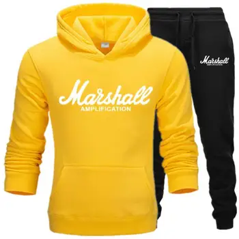 

New Autumn winter Hot Sale Men's printing Sets Hoodie+pants Two Pieces Sets Casual Tracksuit Male Sportswear Fitness trouser