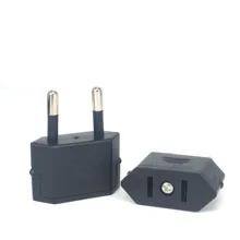 New CN US To EU Euro Europe Plug Adapter 2 Round Pins Socket Converter Travel Electrical Power Adapter Socket China To EU Plug
