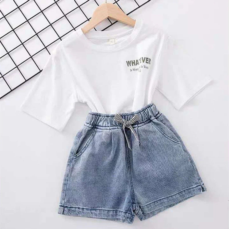 Varen Smelten Azijn Zomer Tiener Meisjes Kleding Sets Sweatshirt Korte T shirt Skinny Vest  Shorts Letters Gedrukt Kinderkleding 3 13Y Meisjes Pakken|Kledingsets| -  AliExpress