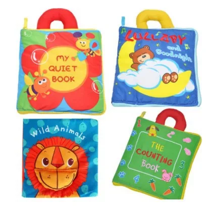 

CHILDREN'S Cloth Book Stereo Cloth-made Boy Early Education 6-12 Month Infant 0-1-3 Years Old Baby Educational Toy Tear Rotten