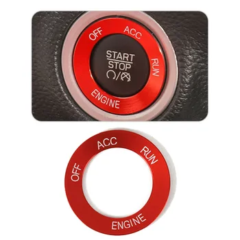 

car Start Stop Ignition Button Cover Trim Ring Alloy brand new for Dodge Challenger 2015 -2019 car Button Switch Trim Ring