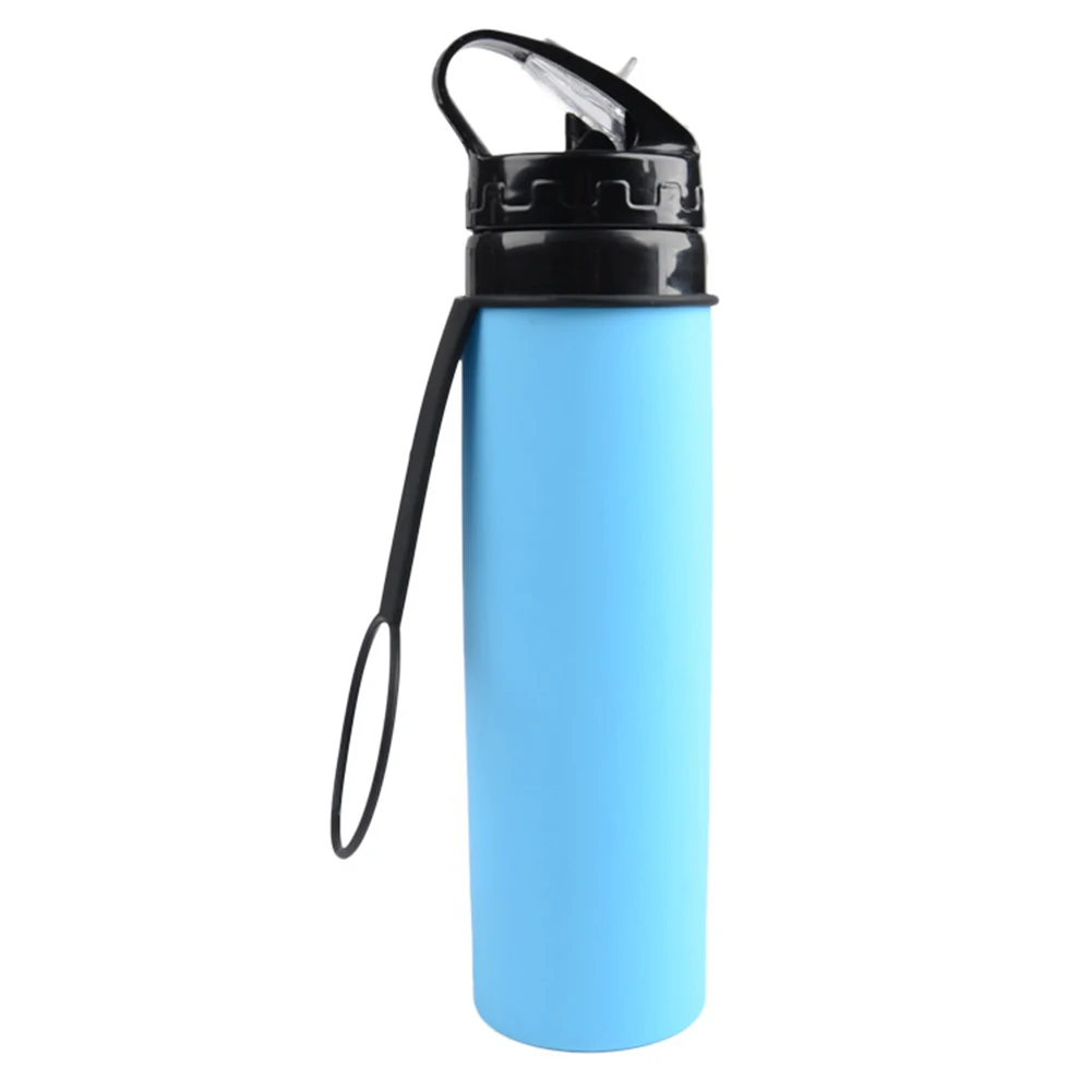 Silicone Cup Portable Collapsible Hiking Leak Proof Sports Water Bag Travel Kettle Large Capacity Outdoor Riding Saving Space