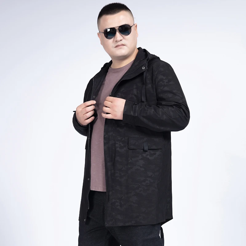 Новые Большие размеры 8xl 7xl 6xl модные высококачественные пальто мужские повседневные длинные ветровки пальто