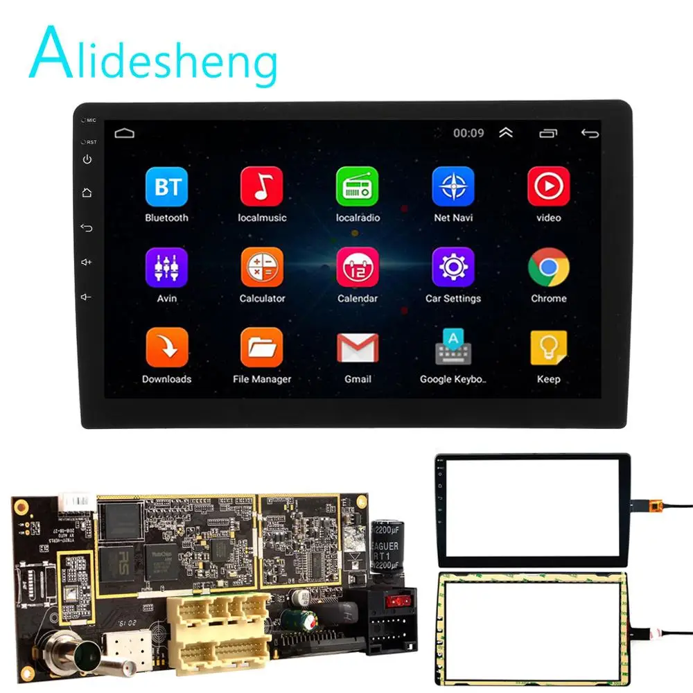 2din Android 8 1 материнская плата 9/10 дюйма автомобильное радио GPS навигация Wi Fi SWC USB