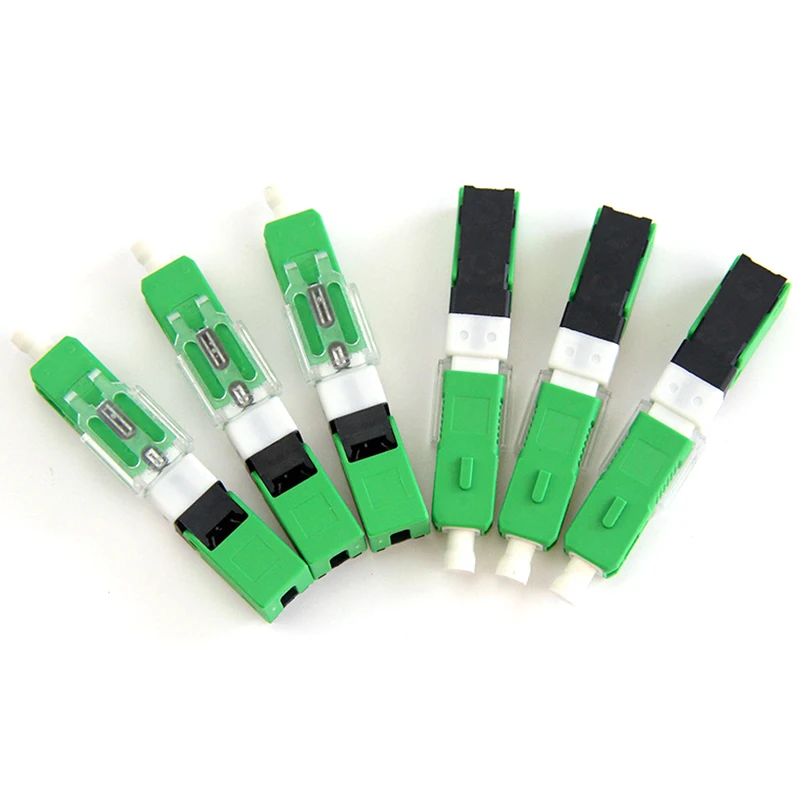 100 шт./лот FTTH ESC250D SC APC и SC UPC Одномодовый оптоволоконный быстрый разъем FTTH SM оптический Быстрый разъем