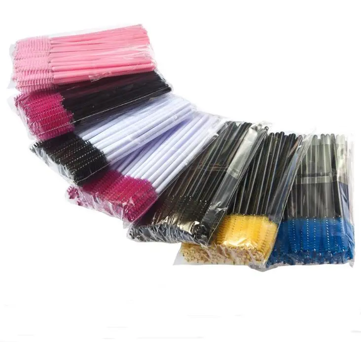 

100bags Eyelash Extension Disposable Eyebrow brush Mascara Wand Cosmetic Brushes set 50pcs/bag SN22
