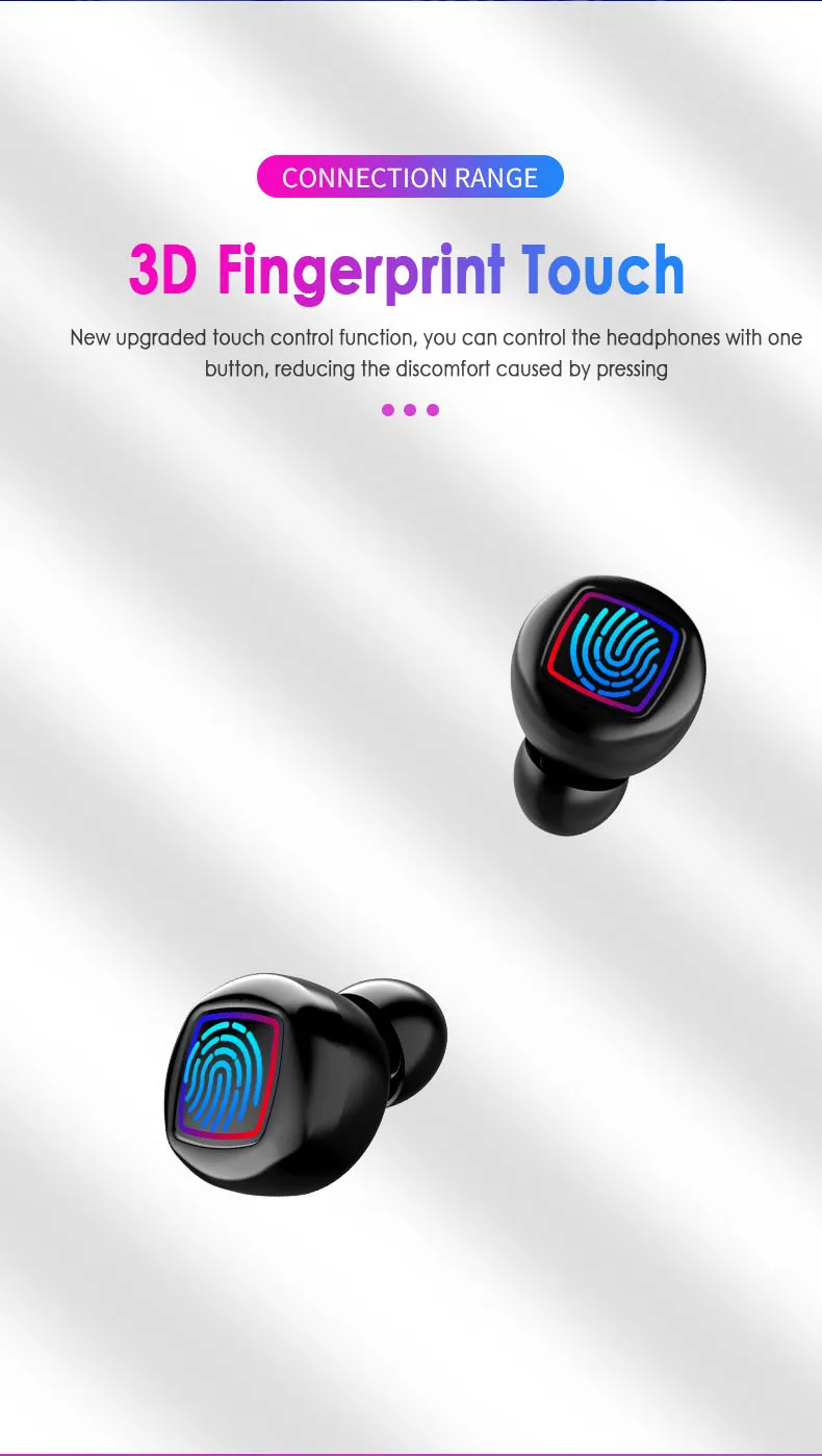 HMB 11 TWS Wireless Bluetooth 5 0 Headphone Hifi Stereo Noise Canceling Earphone Waterproof LED Display Headset With Mic