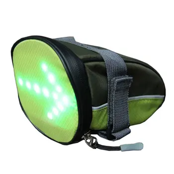 

Bicycle tail bag cycling bag Wireless remote control LED light warning light turn signal tool bag tail bag riding bag