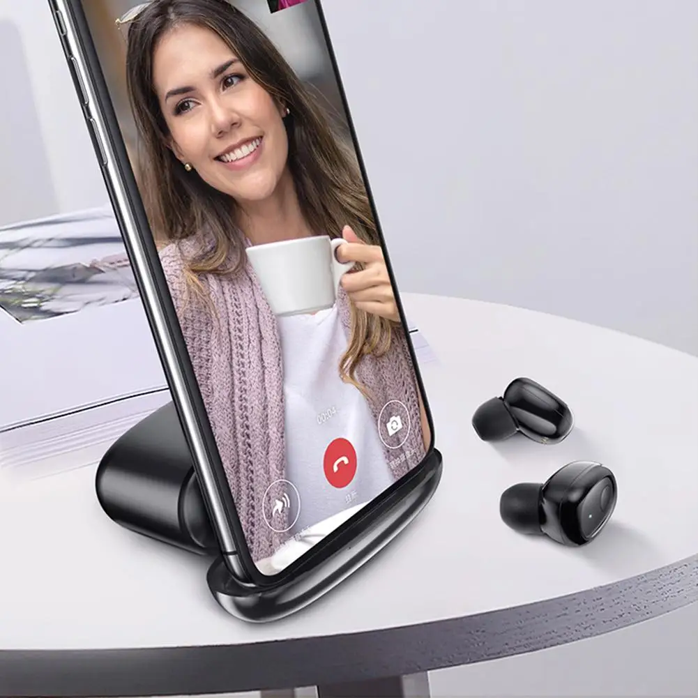 Сенсорный Стерео Bluetooth 2200 мАч беспроводной Bluetooth мини стелс спорт двойное ухо HD вызов 6D гарнитура двойной микрофон# N