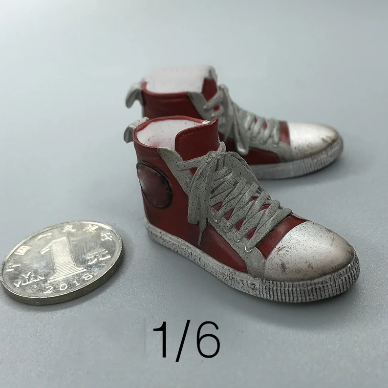 

1/6 Scale Soldier Male Game Edition Rock Punk Shoes For Collection