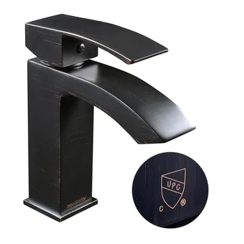 

Aquaterior® Modern 1 Hole Bathroom Faucet Vanity Sink Basin Single Handle Cold & Hot Water Tap DIY Hotel ORB