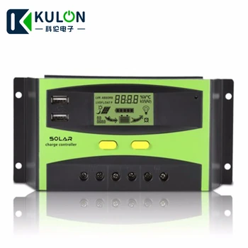 

PWM LCD Display solar charge Controller 30a 12v 24v Led Street Lamp Intelligence Lighting Solar Energy Controller PV regulator