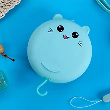 Мини-вентилятор для ожерелья, портативный маленький Перезаряжаемый USB настольный вентилятор, 850 мАч складной ручной вентилятор, Персональный вентилятор с зеркалом для макияжа со светодиодной подсветкой