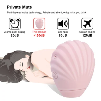 7 Modes Clitoral Sucking Vibrator Flexible Oral Licking Vibration Mini Shell Nipple Stimulation Massager Sex Toys for Women 6