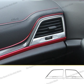 

Lsrtw2017 for Changan Cs55 Car Left Right Air Vent Frame Trims Interior Accessories Chrome 2017 2018 2019 Auto Kit Pair