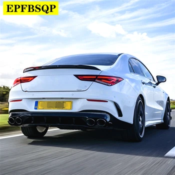 

For Mercedes Benz W118 C118 CLA35 CLA180 CLA200 CLA250 CLA45 AMG Line 2019 2020-2024 Rear Trunk Boot Spoiler Tail Wing Lip ABS