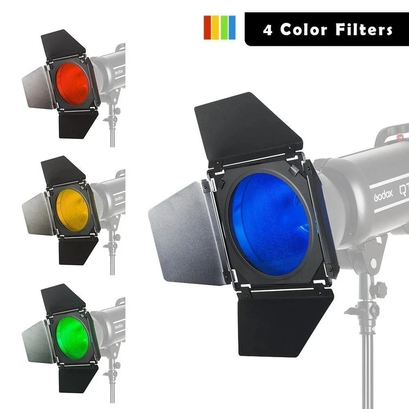 Porta de Celeiro com Grade de Favo de Mel e Filtros de Gel de 4 Cores de Gel 4 - Image 2