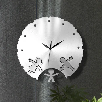 

Nordic Wall Clock Mechanism Automatic Digital Metal Luxury Wall Clock Colorful Living Room Reloj Pared Home Decor Clocks AB50ZB