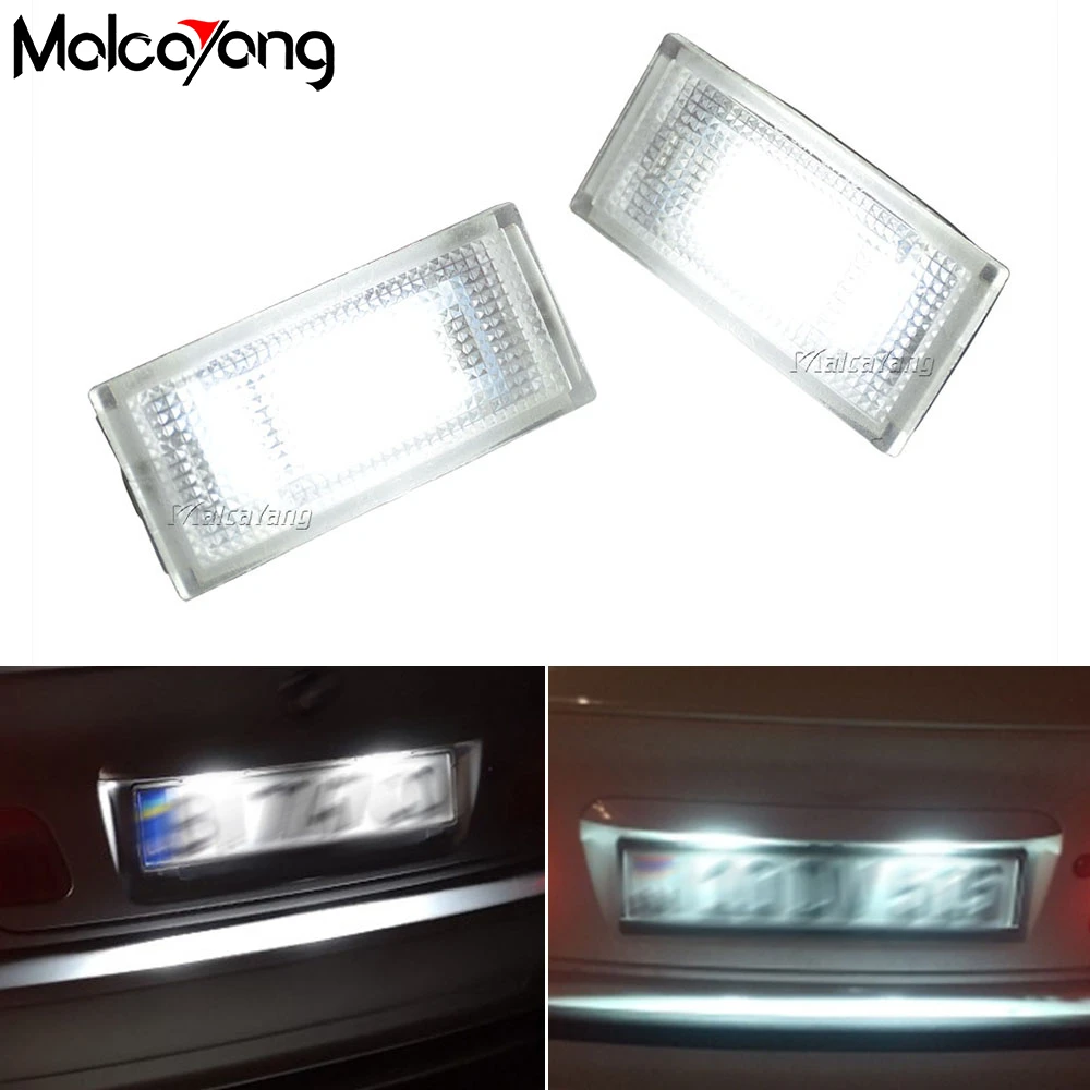

2 шт. SMD Canbus безошибочный белый фонарь номерного знака для BMW 3 серии 325i 328i 318 320 E46 2D M3 Facelift