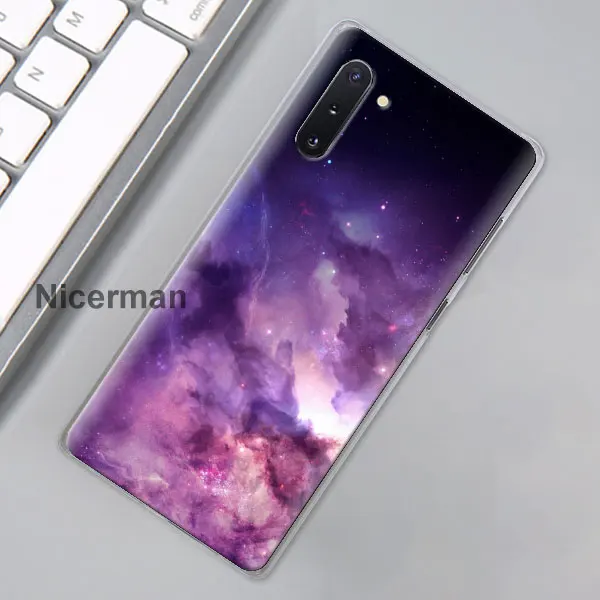 Космические темно-радужные чехлы для телефонов samsung Galaxy Note 10 Plus(5G) Note 8 9 10 S10e S10 S8 S9 Plus жесткий чехол - Цвет: 10