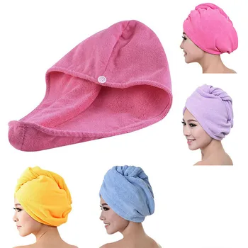 

Hair Drying Towel Bathroom Microfiber Towel Rapid Drying Hair Towel Bath Towels For Adults Quick Dry Hair Hat Cap Head Wrap