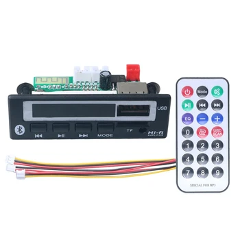 

HFES Bluetooth5.0 Mp3 Wma Wav Decoder Board 5V 12V Wireless Audio Module Color Screen Usb Tf Fm Radio For Car Accessories