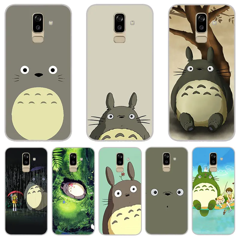 my neighbor totoro Matte Silicone Case For Samsung galaxy J2 pro J3 J4 J6 J7 J8 A5 A7 A9 A8 A6 Plus 2018 TPU Phone Cover |