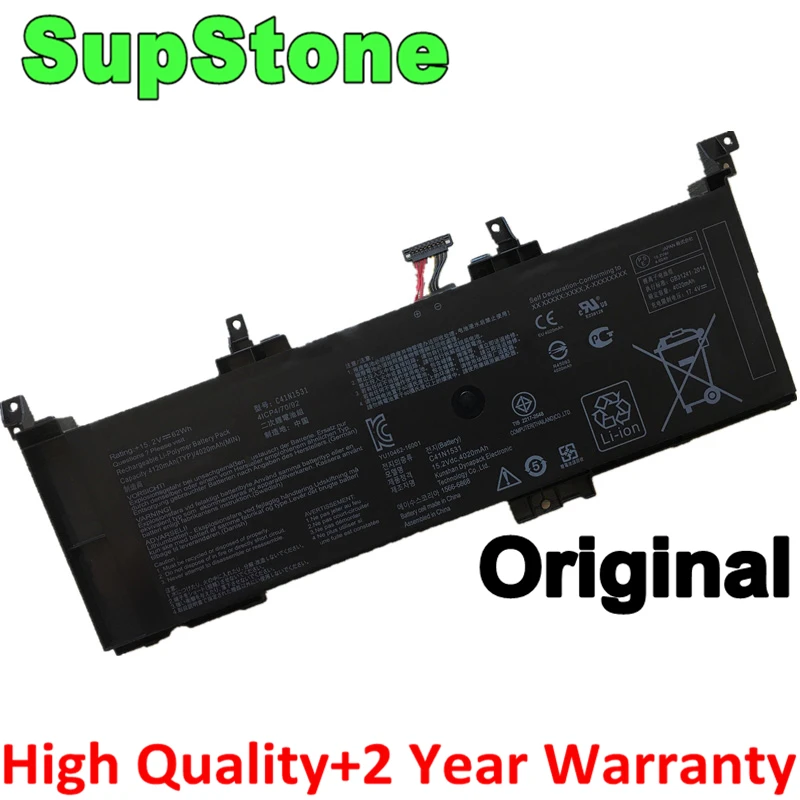 SupStone оригинальная модель C41N1531 Аккумулятор для ноутбука Asus ROG Strix GL502VT GL502VS-1A GL502VY