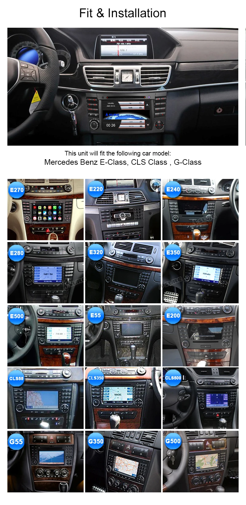 Flash Deal A-Sure 2 DIN Car Auto Radio DVD Player GPS Navigation For Mercedes-Benz E/CLS/G Class W211 W219 Bluetooth RDS DAB+ Bluetooth SWC 5 Flash Deal A-Sure 2 DIN Car Auto Radio DVD Player GPS Navigation For Mercedes-Benz E/CLS/G Class W211 W219 Bluetooth RDS DAB+ Bluetooth SWC 5