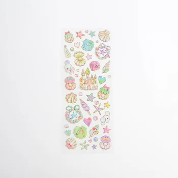 

1 Sheet Gold Stamping Pearl Shell Conch DIY Stickers Decorative Scrapbooking Diary Sticker
