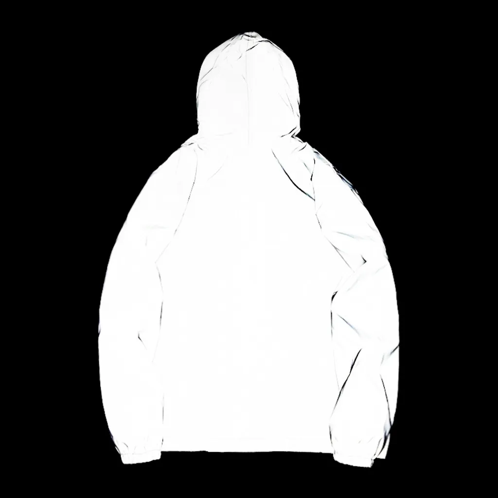 Забавная Светоотражающая куртка с принтом для мужчин/женщин, брендовая мужская толстовка с капюшоном, пальто, Повседневная Ночная флуоресцентная ветровка Veste Homme 7,24