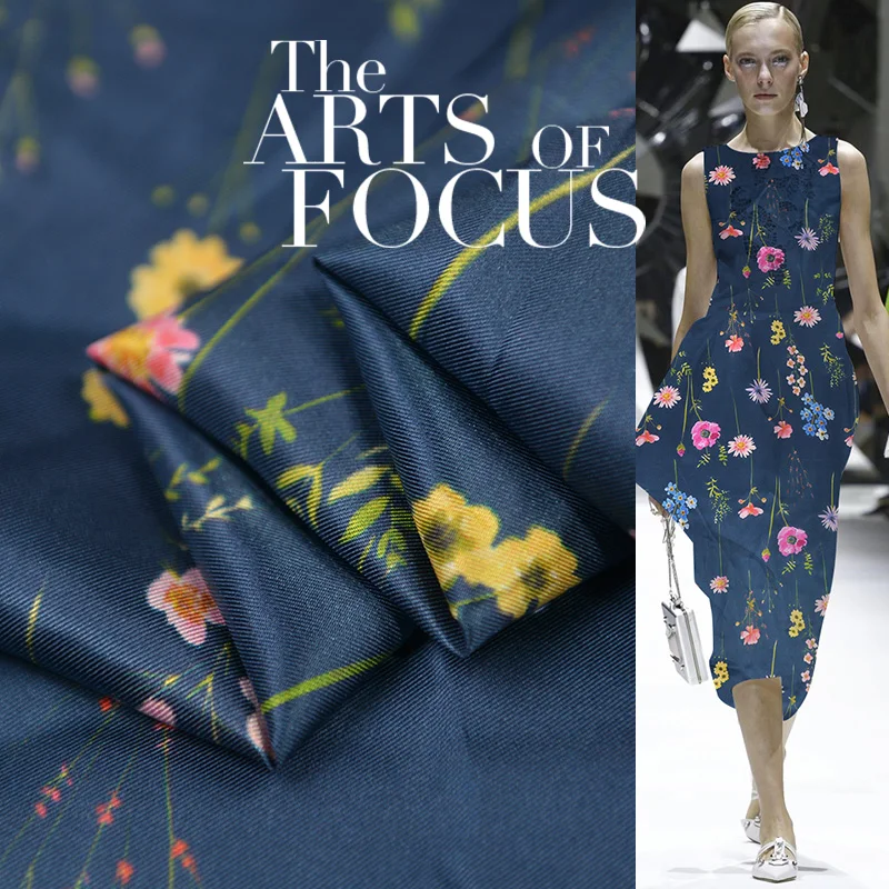 100 см* 137 см винтажный цветочный чистый шелк тутового шелкопряда саржевая ткань не прозрачная