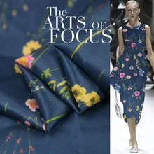 100 см* 137 см винтажный цветочный чистый шелк тутового шелкопряда саржевая ткань не прозрачная