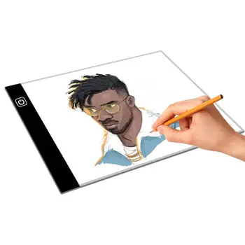 

A3/A4 Stepless Copy Board LED Light Writing Desk Calligraphy Drawing Board Stencil Artist Drawing Lightbox Pad Board