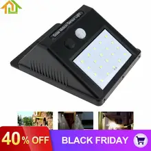 Светодиодный светильник на солнечной энергии с датчиком движения PIR, настенный светильник на открытом воздухе, водонепроницаемый энергосберегающий уличный двор, дорожка для дома, сада, Лампа безопасности