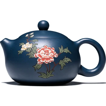 

Ancient Yue Tang Yixing Dark-red Enameled Pottery Teapot Famous Pure Full Manual Dark-red Enameled Pottery Teapot Kung Fu Tea