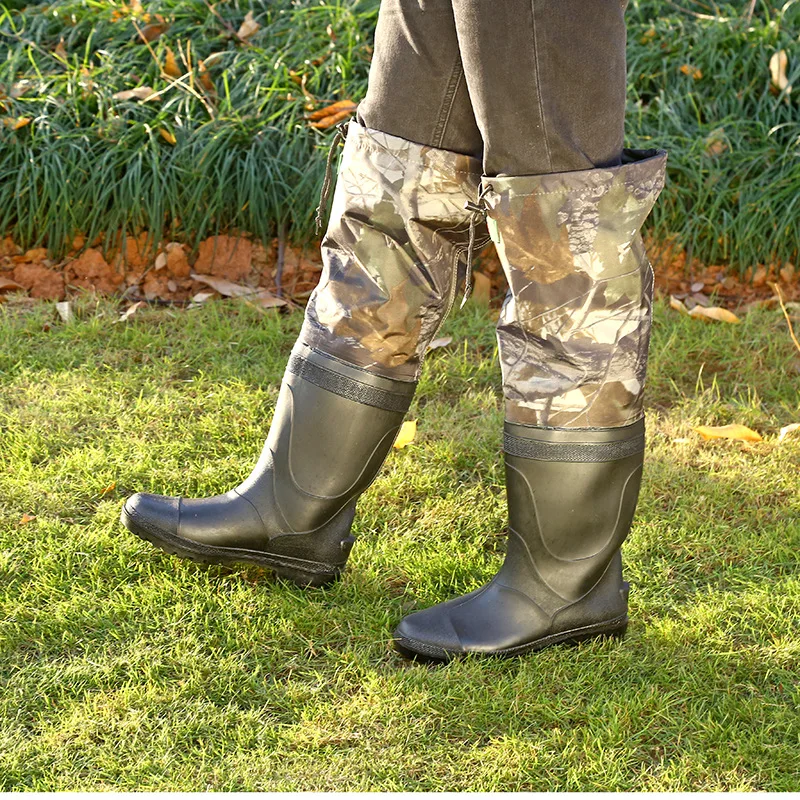 

Under Wader PVC Nylon Knee Wader Forest Camouflage Waders Customizable Catch Fish Fishing Pants